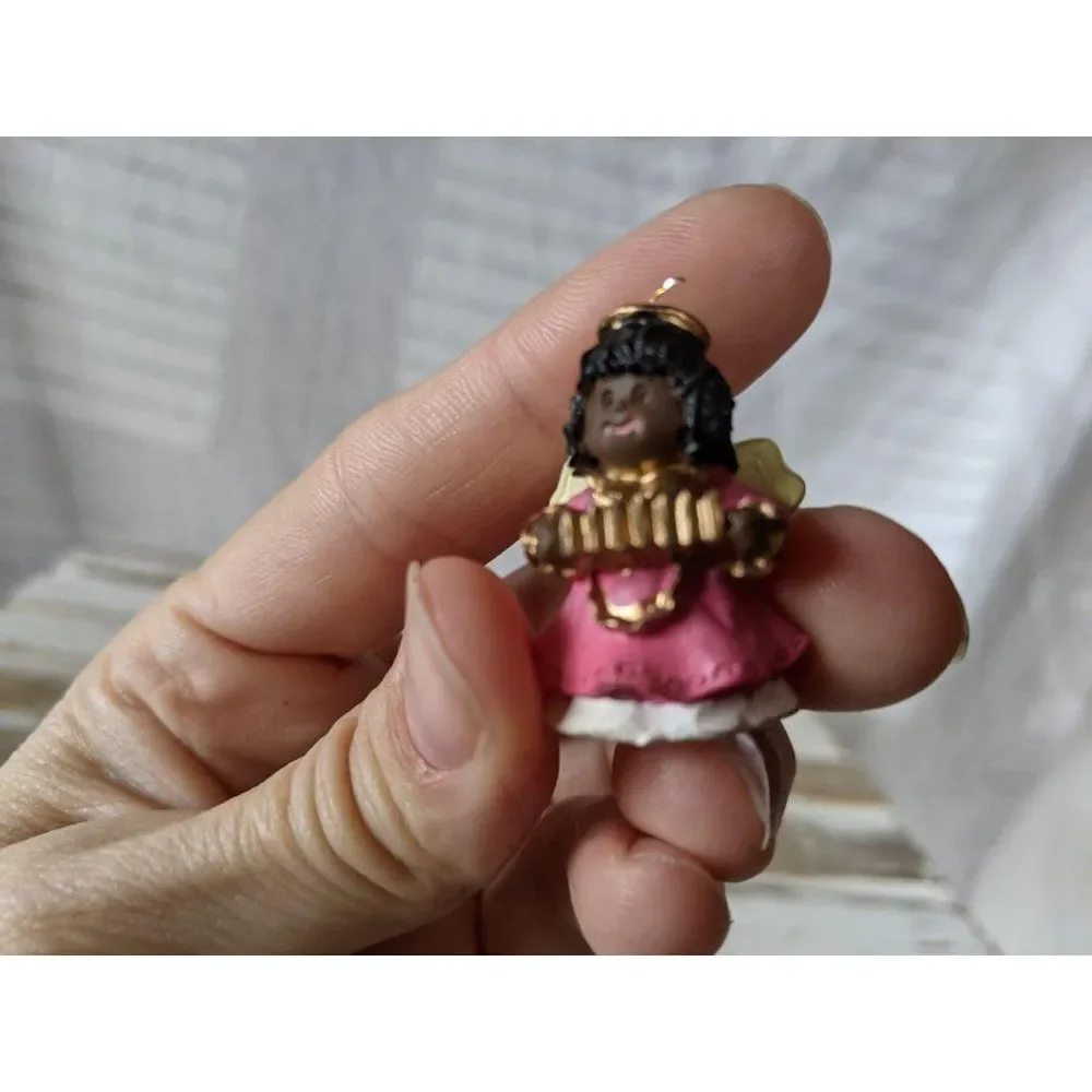 Mini cherub angel Christmas‎ holiday Hanging tree o